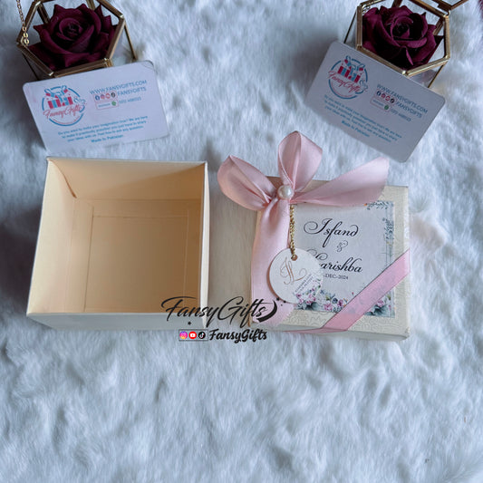 Customize Bid Box / Favour Box with Couple Name