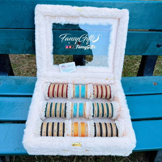 Fluffy Bangle box with Premium Bangles