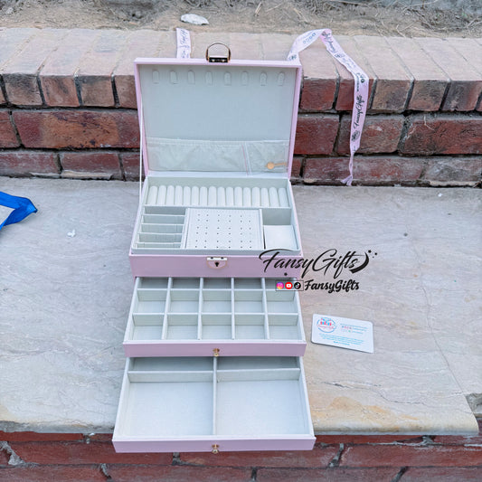 Luxury 2 Drawer Jewellery Organizer with Customized Name
