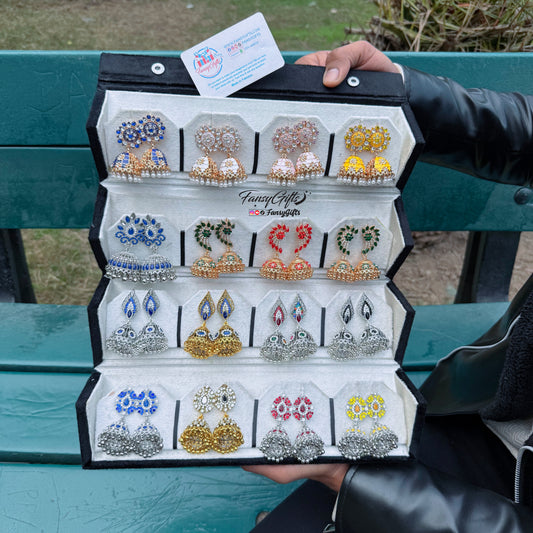 Trending Jhumka Box with 16 Set of Jhumkas Premium Quality