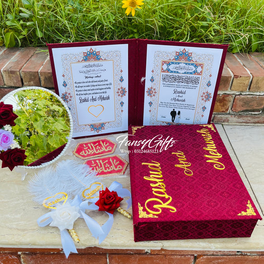 Jamavar Nikkah Set - Essential Wedding Kit