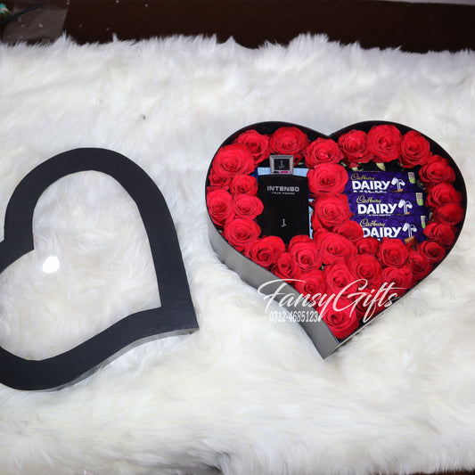 Heart Full of Flowers, Chocolates & Perfume - Luxury Gift Set