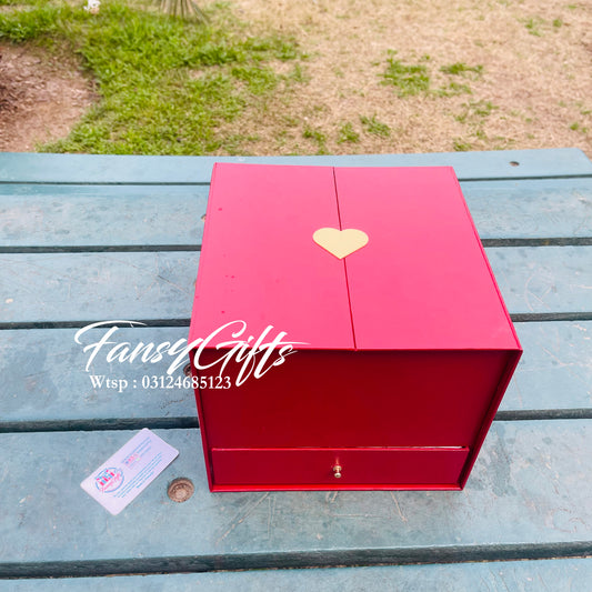 Luxury Heart Drawer Pop-Up Box