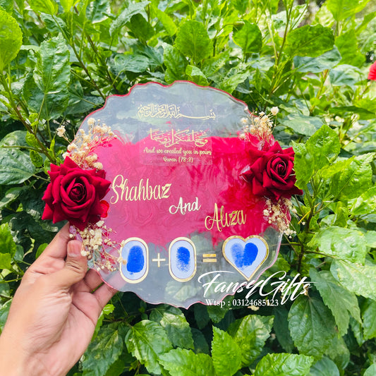 Luxury Nikkah Resin Thumb Impression Tray