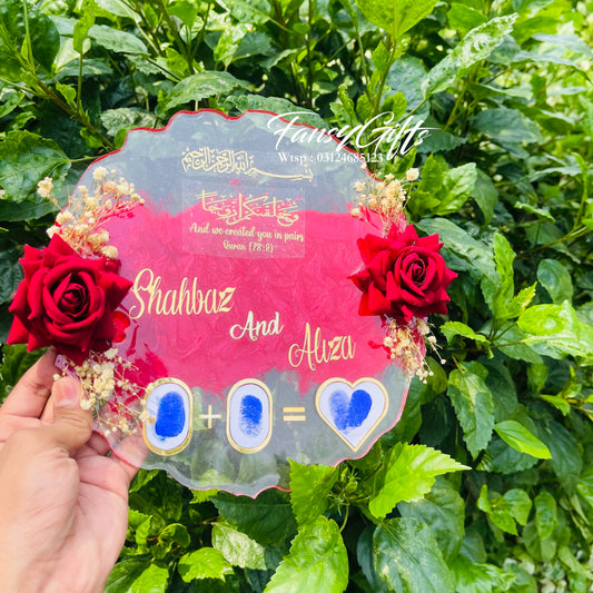 Luxury Nikkah Resin Thumb Impression Tray