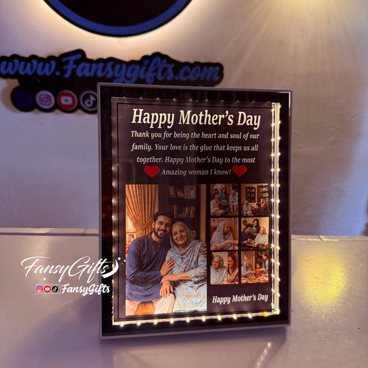 Magic Mirror Customize LED Frame – Hidden Picture & Quotation Reveal