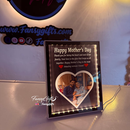 Magic Mirror Customize LED Frame – Hidden Picture & Quotation Reveal