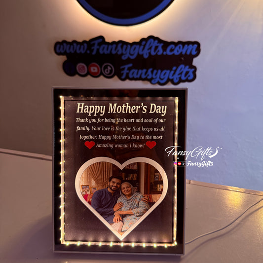 Magic Mirror Customize LED Frame – Hidden Picture & Quotation Reveal
