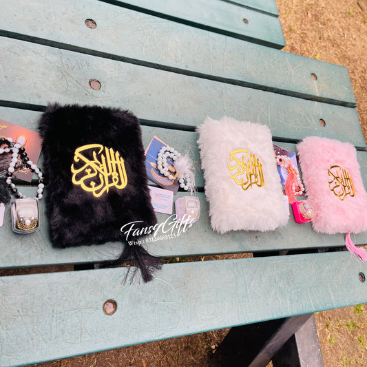 White Fluffy Quran Pak Gift Set