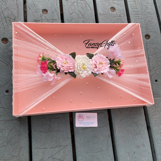 Empty Bouquet with Decorated Net & Flowers - 1 Pc, 2 Pcs or 6 Pcs Deal