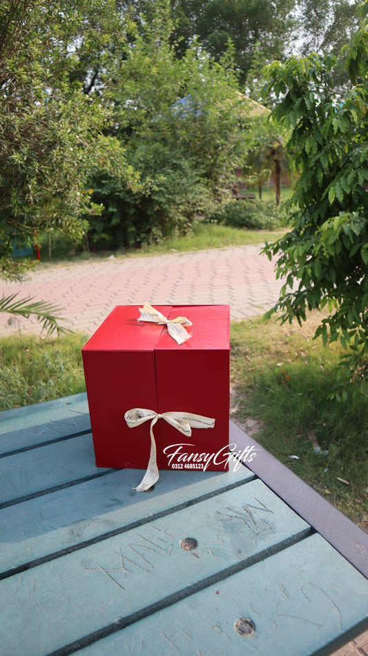 Empty Heart Drawer Box with PE Fomic Roses