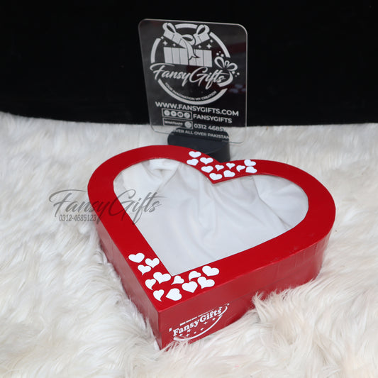 Empty Transparent Heart for Gift Packing