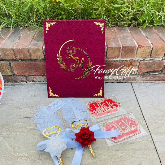 Nikkah Signature Booklet Set with Pens & Imamzamin