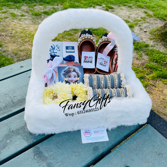 Fluffy Basket Accessories Gift Hamper