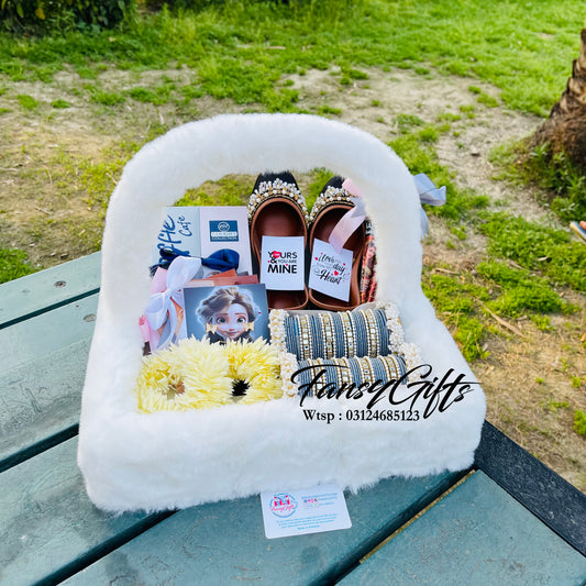 Fluffy Basket Accessories Gift Hamper