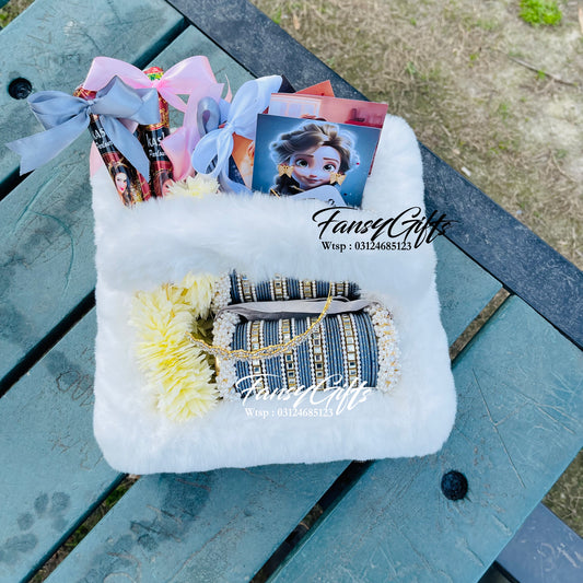 Premium Luxury Fluffy Basket for Girl