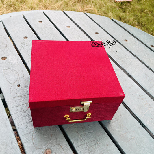 Empty Bangle Box with Inside Mirror & 3 Rods - All Colors Available