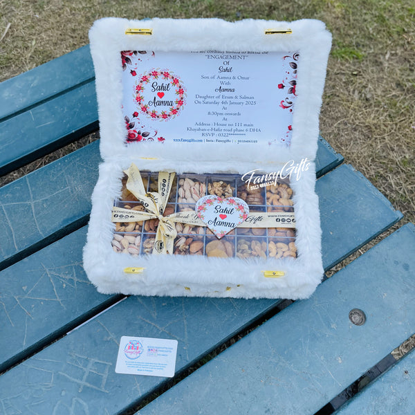 Bride-Groom Invitation | Premium Luxury  Wedding Card | Fluffy Box