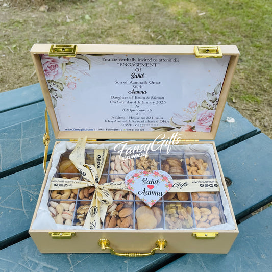 Bride-Groom Perfect  Invitation | Luxury Premium Wedding Card with Dry Food Box