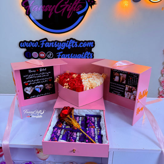 Luxury Heart Drawer Box Gift