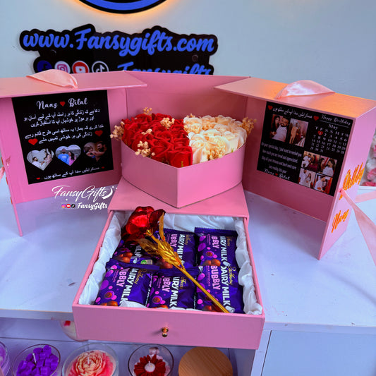 Luxury Heart Drawer Box Gift
